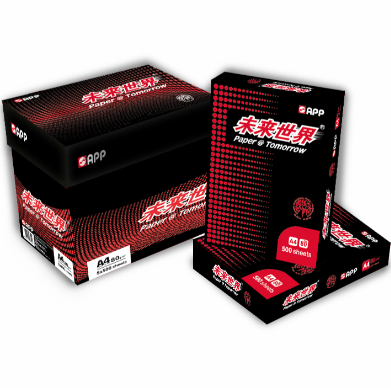 未来世界 A4 80g 纯白 5包/箱 白色/5包/箱/复印纸